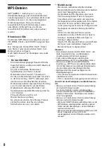 Preview for 42 page of Sony CDX-MP70 Installation/Connection Operating Instructions Manual