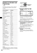 Preview for 56 page of Sony CDX-MP70 Installation/Connection Operating Instructions Manual