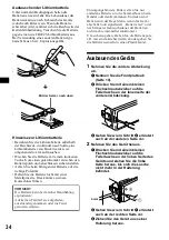 Preview for 68 page of Sony CDX-MP70 Installation/Connection Operating Instructions Manual