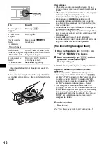 Preview for 156 page of Sony CDX-MP70 Installation/Connection Operating Instructions Manual