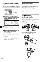 Preview for 166 page of Sony CDX-MP70 Installation/Connection Operating Instructions Manual