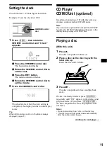 Предварительный просмотр 11 страницы Sony CDX-MP80 Operating Instructions Manual