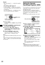 Preview for 22 page of Sony CDX-MP80 Operating Instructions Manual