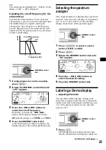 Preview for 25 page of Sony CDX-MP80 Operating Instructions Manual