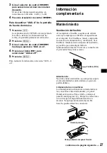 Предварительный просмотр 91 страницы Sony CDX-MP80 Operating Instructions Manual