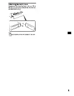 Предварительный просмотр 5 страницы Sony CDX-MR10 Operating Instructions Manual