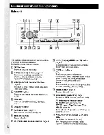 Предварительный просмотр 6 страницы Sony CDX-MR10 Operating Instructions Manual