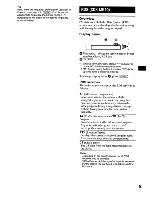 Предварительный просмотр 9 страницы Sony CDX-MR10 Operating Instructions Manual