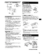 Предварительный просмотр 15 страницы Sony CDX-MR10 Operating Instructions Manual