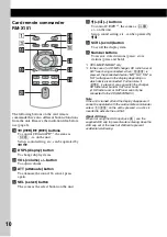 Предварительный просмотр 10 страницы Sony CDX-MR50IP Operating Instructions Manual