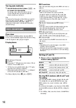 Предварительный просмотр 12 страницы Sony CDX-MR50IP Operating Instructions Manual