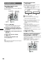 Предварительный просмотр 10 страницы Sony CDX-MR60UI Operating Instructions Manual