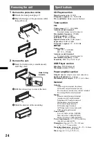 Предварительный просмотр 24 страницы Sony CDX-MR60UI Operating Instructions Manual