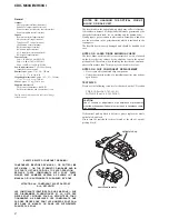 Preview for 2 page of Sony CDX-MR60UI Service Manual