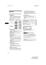 Preview for 2 page of Sony CDX-NC9950 Operating Instructions Manual