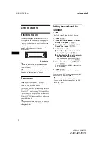 Preview for 6 page of Sony CDX-NC9950 Operating Instructions Manual