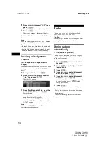 Preview for 16 page of Sony CDX-NC9950 Operating Instructions Manual