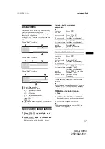 Preview for 17 page of Sony CDX-NC9950 Operating Instructions Manual