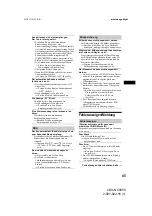 Preview for 85 page of Sony CDX-NC9950 Operating Instructions Manual