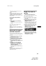 Preview for 105 page of Sony CDX-NC9950 Operating Instructions Manual