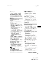 Preview for 129 page of Sony CDX-NC9950 Operating Instructions Manual