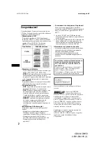 Preview for 132 page of Sony CDX-NC9950 Operating Instructions Manual