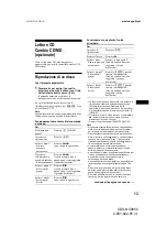 Preview for 143 page of Sony CDX-NC9950 Operating Instructions Manual