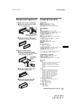 Preview for 171 page of Sony CDX-NC9950 Operating Instructions Manual