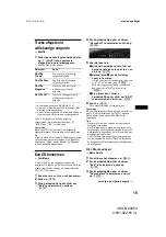 Preview for 189 page of Sony CDX-NC9950 Operating Instructions Manual