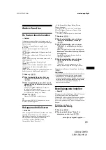 Preview for 205 page of Sony CDX-NC9950 Operating Instructions Manual