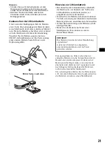 Предварительный просмотр 45 страницы Sony CDX-R3000 - Fm/am Compact Disc Player Operating Instructions Manual