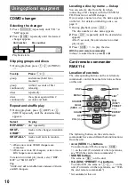 Предварительный просмотр 10 страницы Sony CDX-R30M - Fm/am Compact Disc Player Operating Instructions Manual