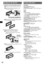 Предварительный просмотр 32 страницы Sony CDX-R30M - Fm/am Compact Disc Player Operating Instructions Manual