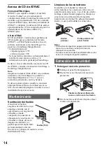 Предварительный просмотр 66 страницы Sony CDX-R30M - Fm/am Compact Disc Player Operating Instructions Manual