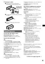 Предварительный просмотр 67 страницы Sony CDX-R30M - Fm/am Compact Disc Player Operating Instructions Manual