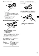 Предварительный просмотр 19 страницы Sony CDX-R3300 - Fm/am Compact Disc Player Operating Instructions Manual