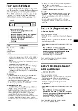 Предварительный просмотр 67 страницы Sony CDX-R3300 - Fm/am Compact Disc Player Operating Instructions Manual