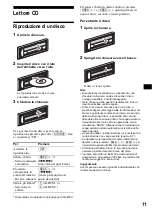 Предварительный просмотр 91 страницы Sony CDX-R3300 - Fm/am Compact Disc Player Operating Instructions Manual