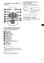 Preview for 5 page of Sony CDX-R3300EE Operating Instructions Manual