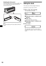 Preview for 10 page of Sony CDX-R3300EE Operating Instructions Manual