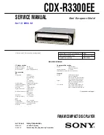 Sony CDX-R3300EE Service Manual preview
