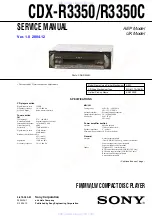 Sony CDX-R3350 Service Manual preview