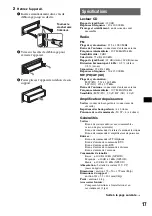 Предварительный просмотр 55 страницы Sony CDX-R35MR Operating Instructions Manual