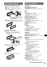 Preview for 95 page of Sony CDX-R450 Operating Instructions Manual