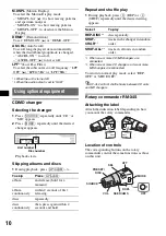 Предварительный просмотр 10 страницы Sony CDX-R550 Operating Instructions Manual