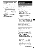 Предварительный просмотр 9 страницы Sony CDX-R5610 Operating Instructions Manual