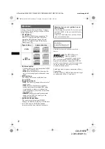 Предварительный просмотр 2 страницы Sony CDX-R6550 Operating Instructions Manual