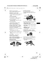 Предварительный просмотр 13 страницы Sony CDX-R6550 Operating Instructions Manual