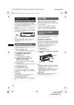 Предварительный просмотр 62 страницы Sony CDX-R6550 Operating Instructions Manual