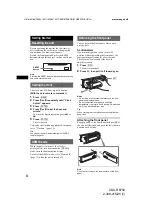 Предварительный просмотр 4 страницы Sony CDX-R6750 Operating Instructions Manual